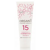 Organii SPF 15 Anti Ageing Facial Sun Cream - 50ml