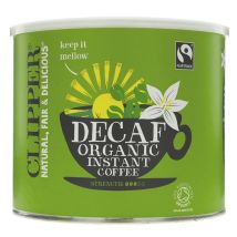 Clipper Fairtrade & Organic Medium Roast Decaf Instant Coffee - 500g