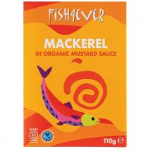 Fish 4 Ever Mackerel Fillets in Organic Mustard Sauce - 110g