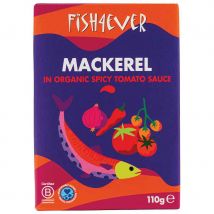 Fish 4 Ever Mackerel Fillets in Organic Spicy Tomato Sauce - 110g