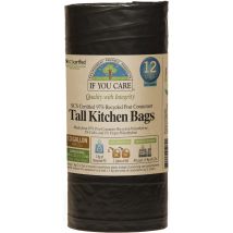 If You Care Recycled Tall Drawstring Kitchen Bin Bags - 49L - 12 Bags