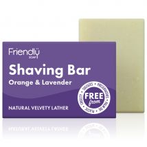 Friendly Soap Natural Shaving Soap Bar - Orange & Lavender - 95g