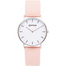 Votch Classic Collection Vegan Leather Watch - Silver