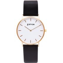 Votch Classic Collection Vegan Leather Watch - Black & Gold