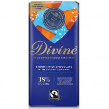 Divine 38% Milk Chocolate with Salted Caramel - 90g