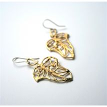 LA Jewellery Petite Ivy Recycled Brass Earrings