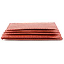 Elvis & Kresse Reclaimed Firehose Triple Card Holder - Red