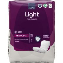 Abena Light Incontinence Pads - Mini Plus - Pack of 16