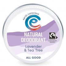 Earth Conscious Lavender & Tea Tree Natural Deodorant - 60g