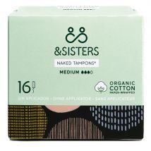 Mooncup Naked Tampons - Medium - Pack of 16