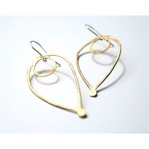 LA Jewellery Bloom Recycled Brass Earrings
