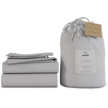 Panda Quiet Grey Bamboo Bedding Set - Super King