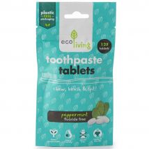 ecoLiving Fluoride Free Toothpaste Tablets Bag - 125 Tabs