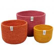 Respiin Tall Jute Basket Set - Fire