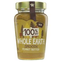 Whole Earth 100 percent Peanuts Organic Smooth Peanut Butter - 340g