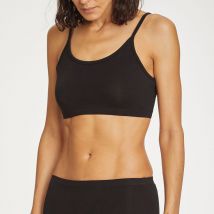 Thought Leah Organic Cotton Bralet - Black