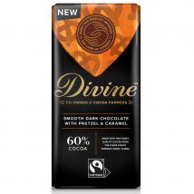 Divine Dark Chocolate with Pretzel and Caramel - 90g