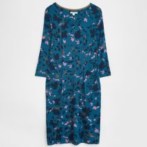 White Stuff Tess EcoVero Jersey Dress - Blue Floral