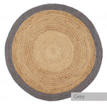 Jute Border Circle Rug - 150cm