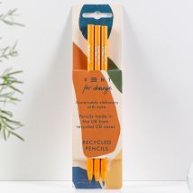 VENT For Change Recycled CD Case Pencils - Earth - Set of 3