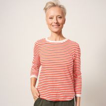 White Stuff Fairtrade Cassie Stripe Tee - Orange