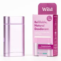 Wild Purple Case and Coconut & Vanilla Deodorant Starter Pack - 43g