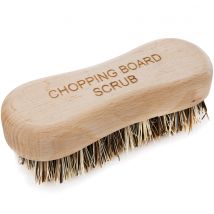 Eddingtons Valet Beechwood Chopping Board Scrub Brush