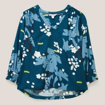 White Stuff Elisa EcoVero Top - Teal