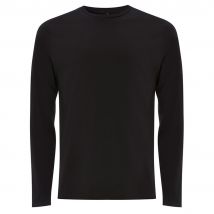 No Sweat Organic Long Sleeve T-Shirt - Black