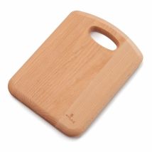 ecoLiving Beech Wood Chopping Board with Handle - 28cm