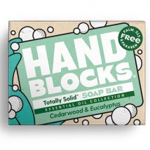 Hand Blocks Totally Solid Soap Bar - Cedarwood & Eucalyptus - 100g