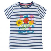 Frugi Elise Applique Top - Grow Wild