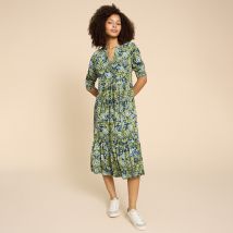 White Stuff Organic Naya Jersey Dress - Green