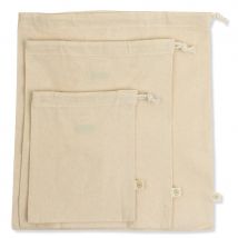A Slice of Green Recycled Cotton Produce Bag - Variety Pack of 3