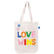 Love Wins Natural Portrait Tote Bag