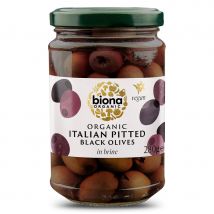 Biona Organic Italian Pitted Black Olives - 280g