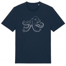 Frank & Faith Octopus T-Shirt - French Navy