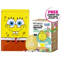 ecoegg x SpongeBob Storage Tin with Free Laundry Egg - Tropical Burst Bio - 60 Washes