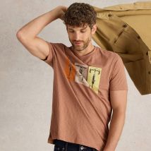 White Stuff Fairtrade Bike Graphic Tee - Pink
