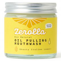 Zerolla Eco Natural Oil Pulling Mouthwash - Fluoride Free - Italian Lemon - 60ml
