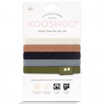 Kooshoo Plastic Free Hair Ties - Classics - Pack of 5