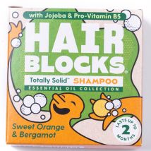 Hair Blocks Solid Shampoo - Sweet Orange & Bergamot - 85g
