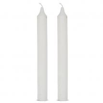 Rustic Soy Blend White Dinner Candle - Set of 2