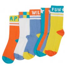 Frugi Sunnie Have Fun Socks - Pack of 5