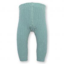Kite Cable Knit Leggings - Blue