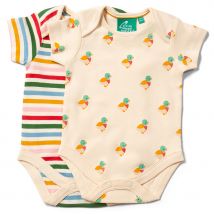 Little Green Radicals Little Ducks Organic Baby Bodysuit Set - Pack of 2