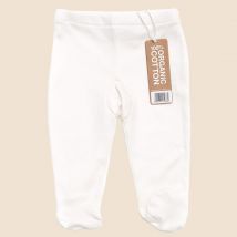 Little Green Radicals Natural Footed Baby Trousers