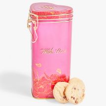 Cartwright & Butler With Love Strawberry & White Chocolate Biscuits in Heart Shaped Tin - 150g