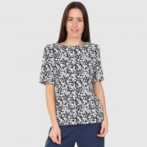 Mudd & Water Kendall Top - Flower Print Navy