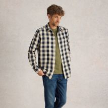 White Stuff Buffalo Check Long Sleeve Shirt - Navy Multi